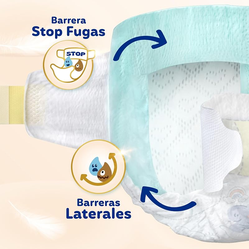 Pañales Bebé Sensitive, Talla 3 (6-10 kg), 224 Pañales + Regalo de 40 Toallitas Aqua Pure 99% Agua, Hasta 12 h De Protección Antifugas y Cuidado de la Piel, Pack Mensual