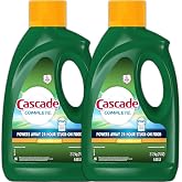 Cascade Complete All-In-1 Gel Dishwasher Detergent, 2 Pack, Citrus Breeze Scent with Dawwn Grease Fighting Power, for 24 Hour Stuck on Food, 75 Oz Each