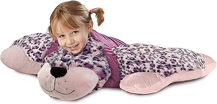 Amazon Com Pillow Pets Jumboz Pink Leopard 30 Jumbo Folding