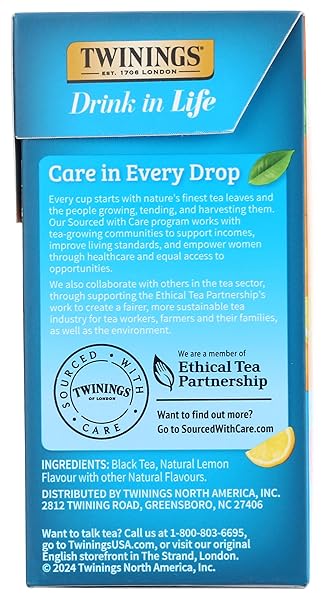 TWININGS, TEA ICED LEMON, 72 COUNT