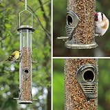 Urban Deco Metal Bird Feeder 6 Port Tube Hanging Feeder Weatherproof view 6