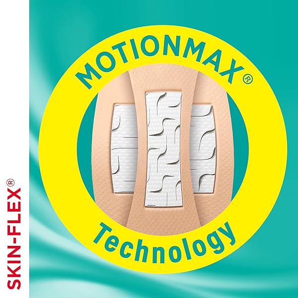 BAND-AID BRAND SKIN-FLEX ADHESIVE FLEXIBLE WOUND COVERS FOR FIRST AID WOUND CARE OF MINOR CUTS, SCRAPES & BURNS, WITH A COMFORTABLE FEELING, MOVING LIKE A SECOND SKIN, STERILE, LARGE, 6 CT