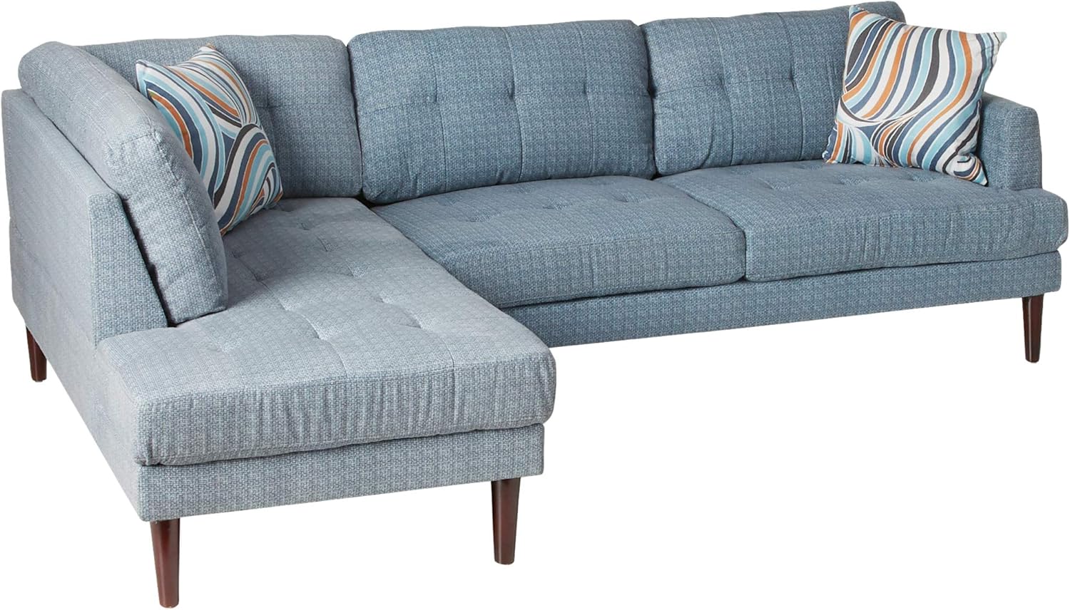 baby blue sectional sofa