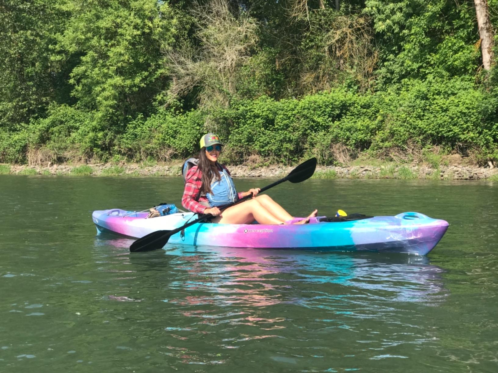 BKC - TK122P Angler 12-foot, 8 Inch Tandem Fishing Kayak W/Premium Memory Foam Padded Seats, Paddles, 4 Rod Holders Included 2-3 Person Angler Kayak | Sandbay Sports
