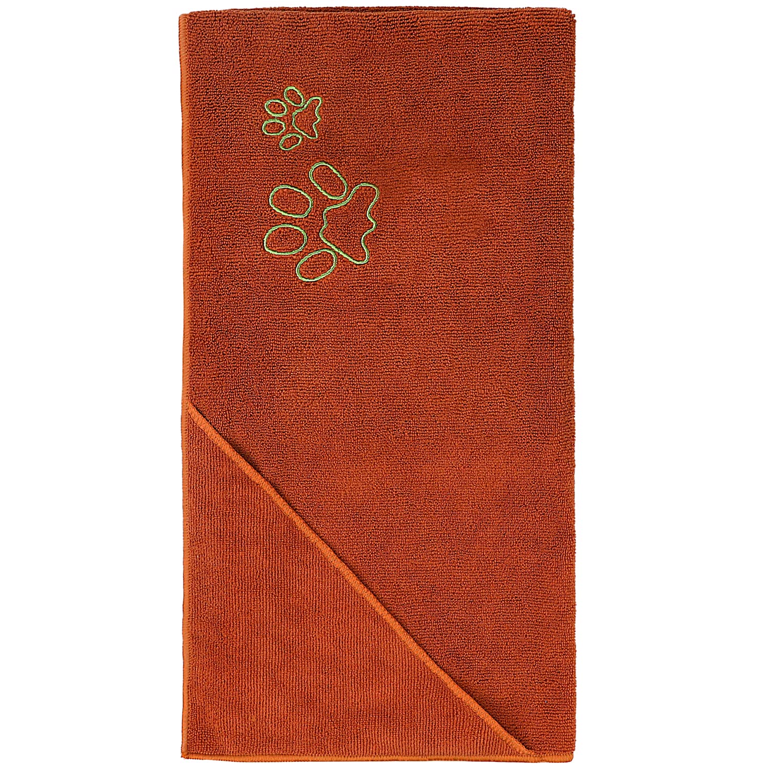 Winthome Super Absorbent Dog Drying Towel, Microfiber Pet Bath Towel (77x97cm, Brown)