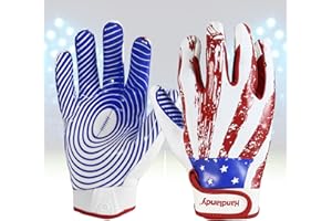 BC KONGOUARD KONGOUARD Youth Flag Football Gloves, Football Receiver Gloves Boys Girls, Sticky Grip Kids Football Gloves