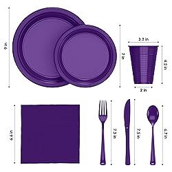 350 PCS Disposable Tableware Combo Pack