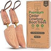 HOUNDSBAY Cowboy Boot Trees, Cedar Western Boot Tree for Men & Women, Shoe Tree for Boots, Boot Stretcher & Shaper