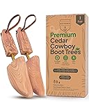 HOUNDSBAY Cowboy Boot Trees, Cedar Western Boot
