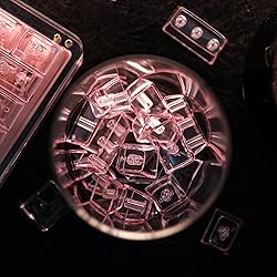 KiiBoom Transparent PC Keycaps Set, 146 Keys