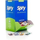 Spry Natural Xylitol Chewing Gum 400 pieces - 2 pieces/pack | Aspartame-Free, Sugar-Free, Vegan, Non-GMO, Gluten-Free for Cavities, Bad Breath Freshening, Dry Mouth, Dental Defense System