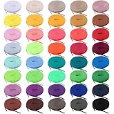 BQTQ 40 Pairs Colored Shoe laces Flat Shoelaces Shoestrings for Sneakers | 40 Colors Flat Shoelaces Multipack Shoe Strings for Sneakers Skate Sport Shoes Boots