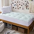 Hansleep Memory Foam Mattress Topper Twin XL, Twin XL Mattress Pad for College Dorm Room Essentials, Breathable Twin XL Mattress Cover with Deep Pocket, 39x80 Inches, White