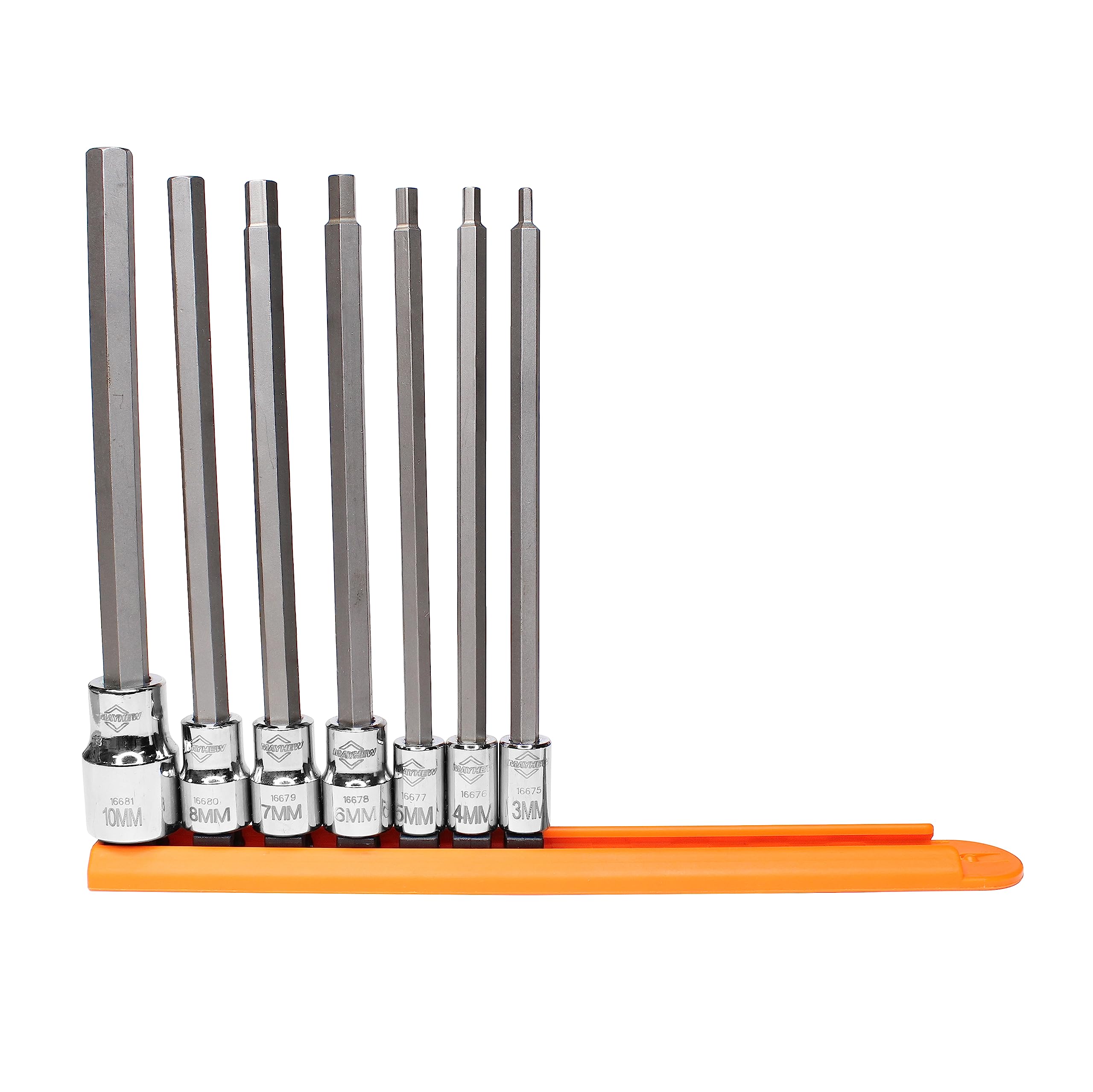 Mayhew Tools - MAYHEW 7 PC LONG METRIC HEX INSERT