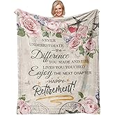 Ivivis Retirement Gifts for Women 2026, Retired Gifts for Women, Retirement Gifts for Teachers Nurses Mom Grandma Friend, Farewell Gifts for Coworkers Boss, Retirement Throw Blanket 60"x 50"