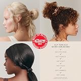 SLIP Silk Skinnie Scrunchies Set Black Pink Caramel 100% Mulberry Hair Ties 6 view 2