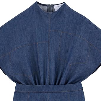 La Redoute Curtiss Womens Denim Long Sleeveless Dress Blue Size Us