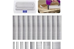 Swpeet 5000Pcs F30-1-1/5" Multi-Length Galvanized Brad Nails Straight Finishing Nails Kit, Gun Nails and Small Finishing Nail