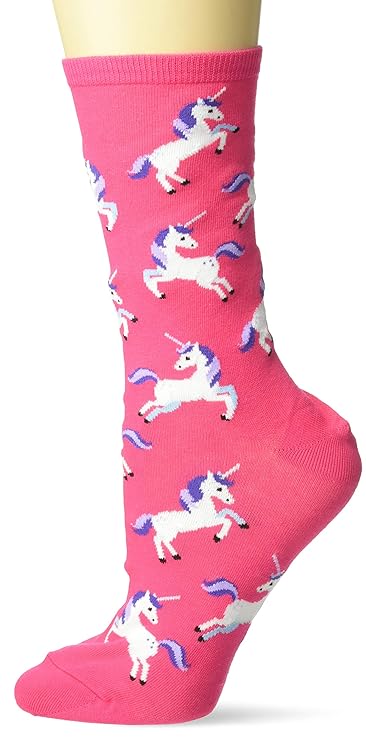 Hot Sox Women's Unicorn Series Novelty Casual Crew Socks