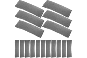 NULYLU 50pcs Black Foam Padded Shoulder Hanger Covers Non-Slip Clothes Protectors for Sweaters Dresses