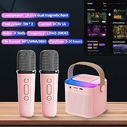 Mini Karaoke Machine for Adults and Kids, Portable
