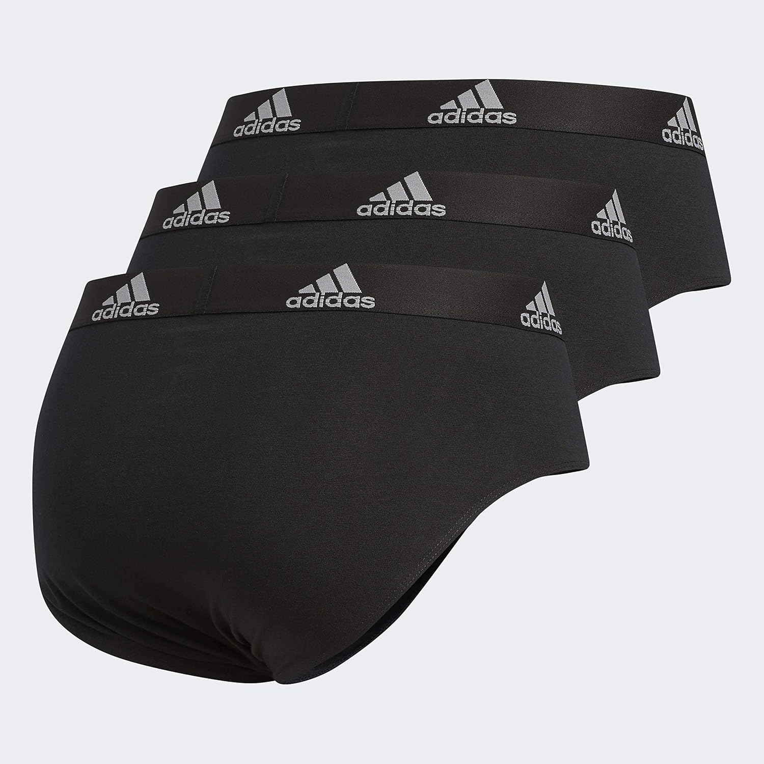 adidas Men's Stretch Cotton Brief Underwear (3-Pack): Clothing