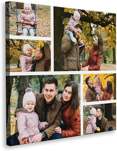 Print Maniacs Personalised Collage Canvas - Custom Photo Gift