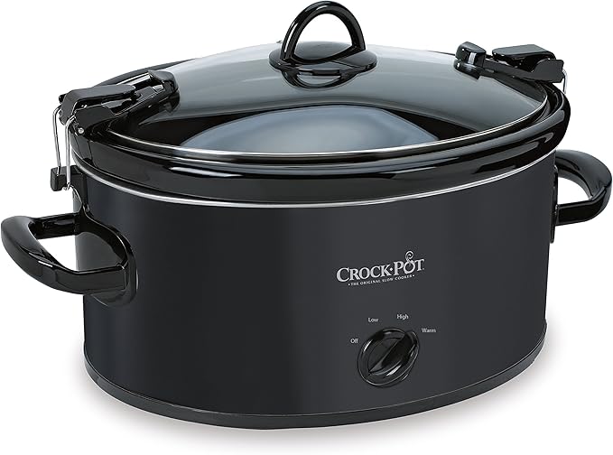 CrockPot SCCPVL600B, Black Cook and Carry Portable Manual Slow Cooker