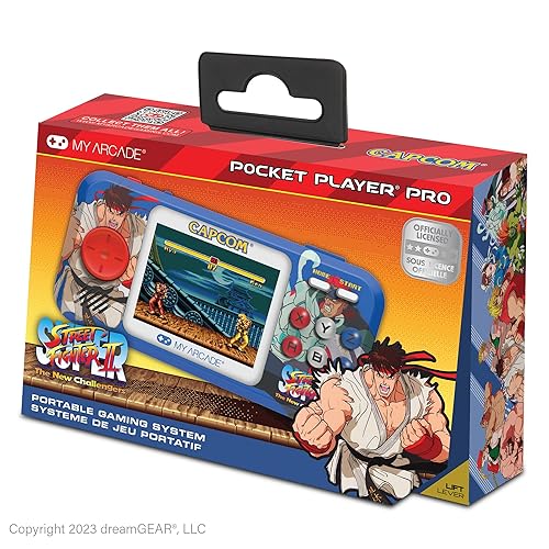My Arcade Street Fighter II Pocket Player Pro: Capcom Officially Licensed  Retro Handheld Game Consoles, Games in 1, Color Screen in Kuwait 