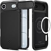 Spigen for iPhone Air Case, Optik Armor MagFit [TPU Covered Camera Control] [Camera Cover/Kickstand] [Compatible with MagSafe] - Black