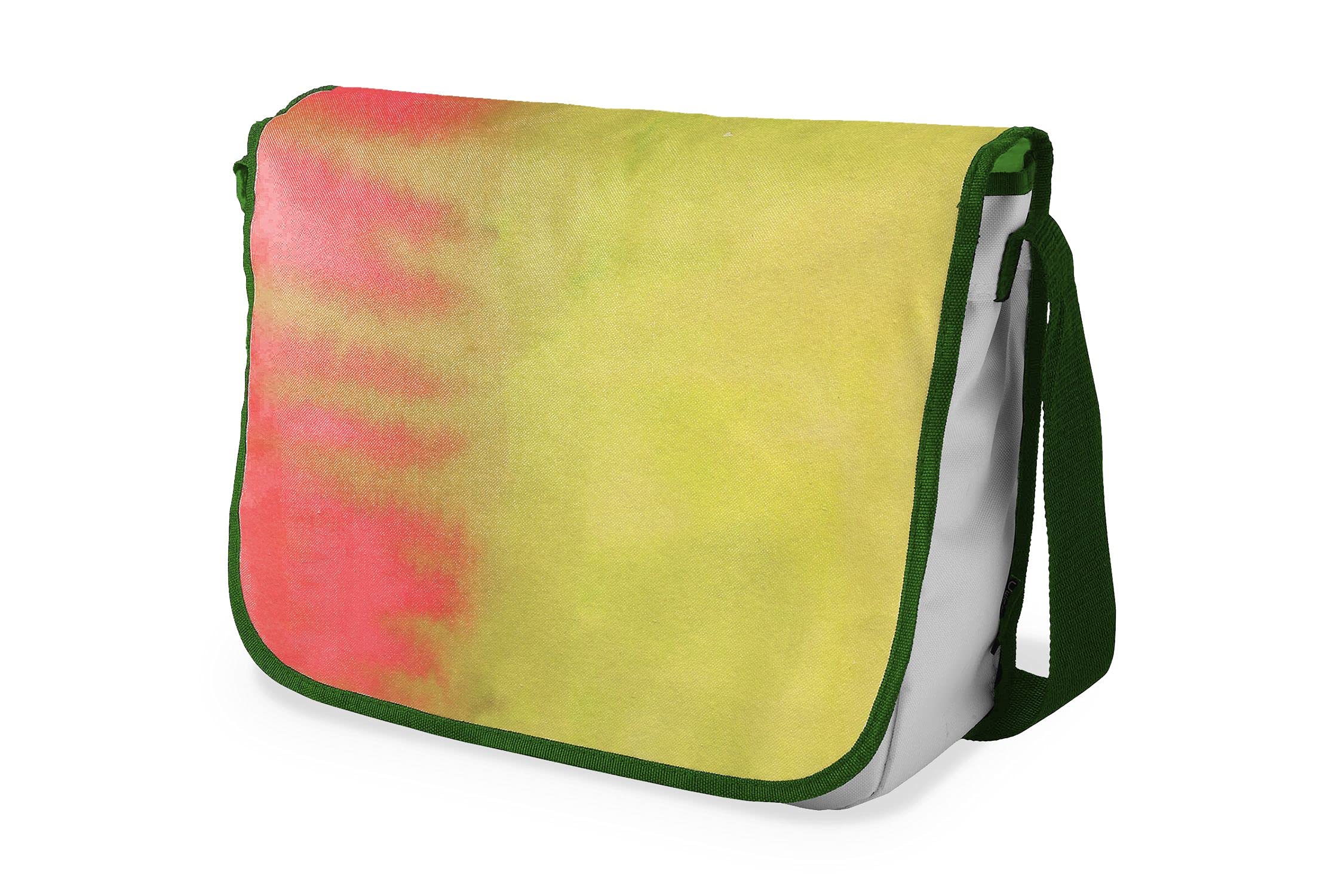 Bonamaison Digitally Printed Messenger School Bag with Khaki Strap for Students, Cross Body Bag, Courier Bag, Shoulder Bag for School, Back to School, Size: 29x36 Cm