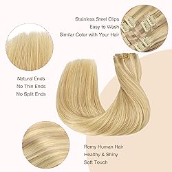 GOO GOO Clip in Hair Extensions Real Human