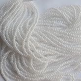 Seed Beads 11/0 Czech Bridal White Pearl (Full Hank Pack) Glass Beads