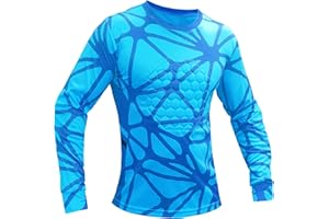 Total Soccer Factory Quantum Goalkeeper Jersey, Padded Soccer Goalie Shirt, Youth and Adult Size