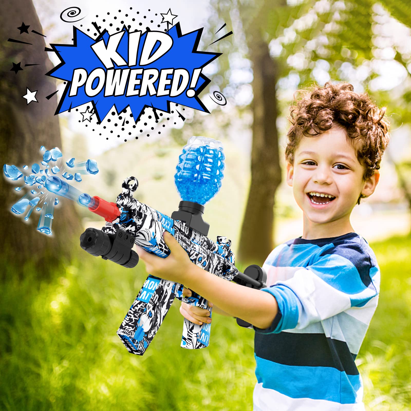 Splat Gun,Splatter Ball Blaster 10cm Extenable Stock