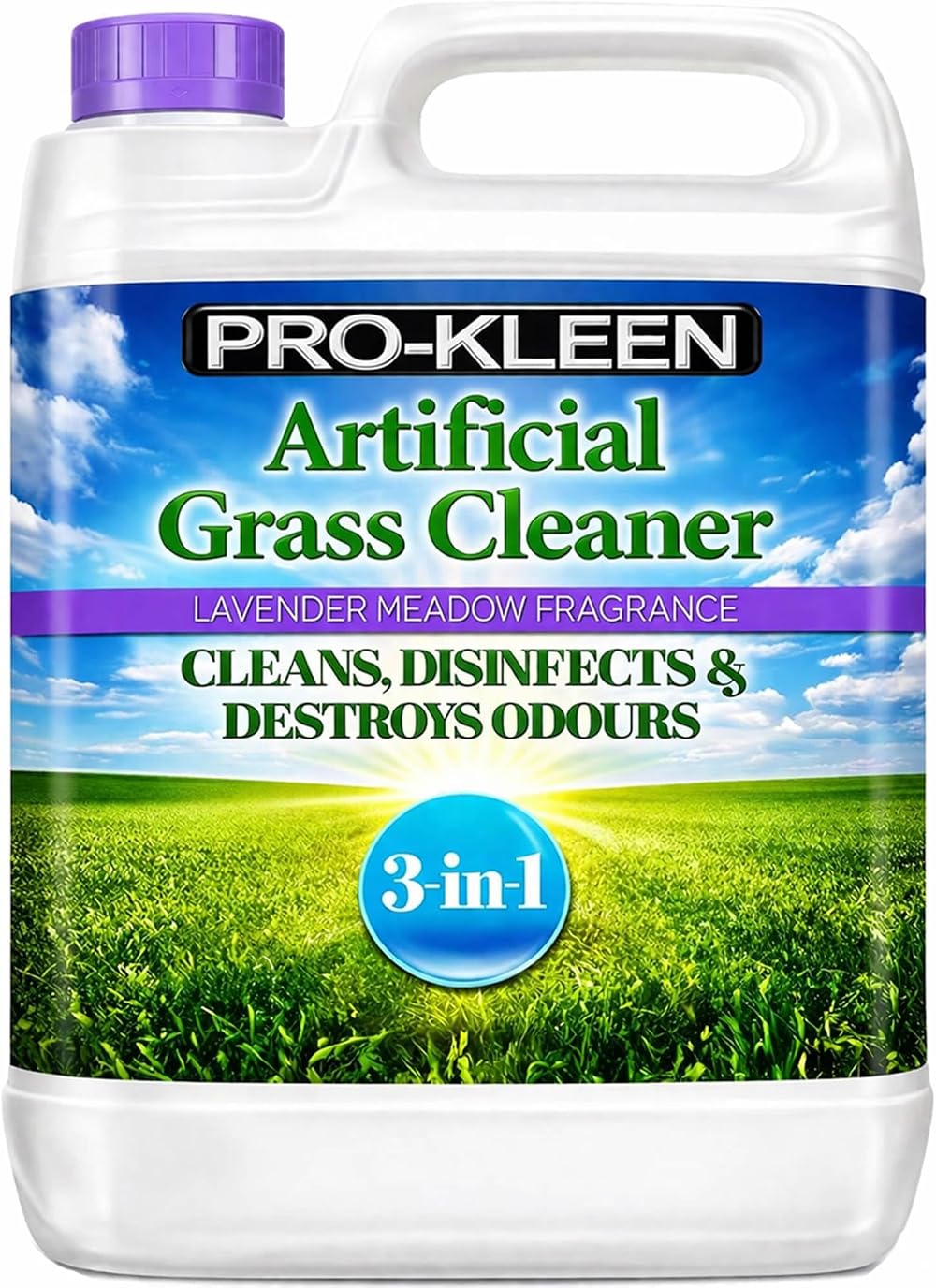 Pro-Kleen Artificial Grass Cleaner 5L Lavender Fragrance 3-in-1 Deodorises
