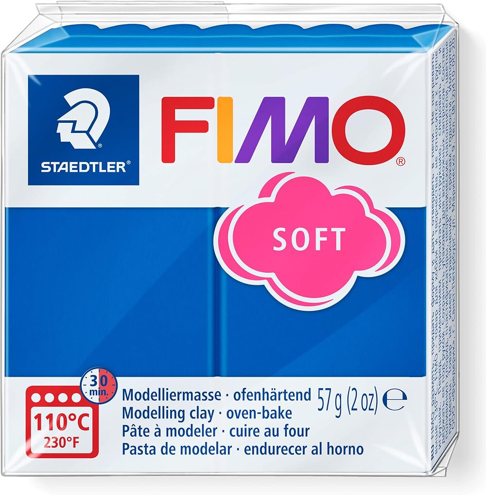 Staedtler FIMO Soft Oven-Hardening Clay Pacific Blue 57g Block