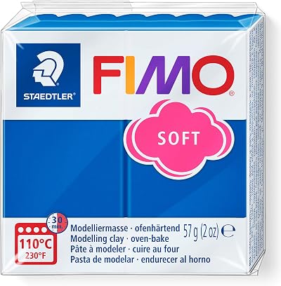 Staedtler FIMO Soft Oven-Hardening Clay Pacific Blue 57g Block