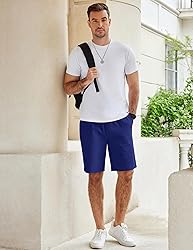 COOFANDY Men's Drawstring Shorts Stretch Waistband