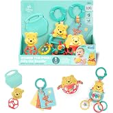 Bright Starts Disney Baby Winnie the Pooh Silly Ole Bundle Gift Set, 5-Piece Sensory Toy Set with Rattle, Teether, Oball &amp; Flash Cards, Developmental Baby Toys 0&ndash;12 Months, Newborn Gift