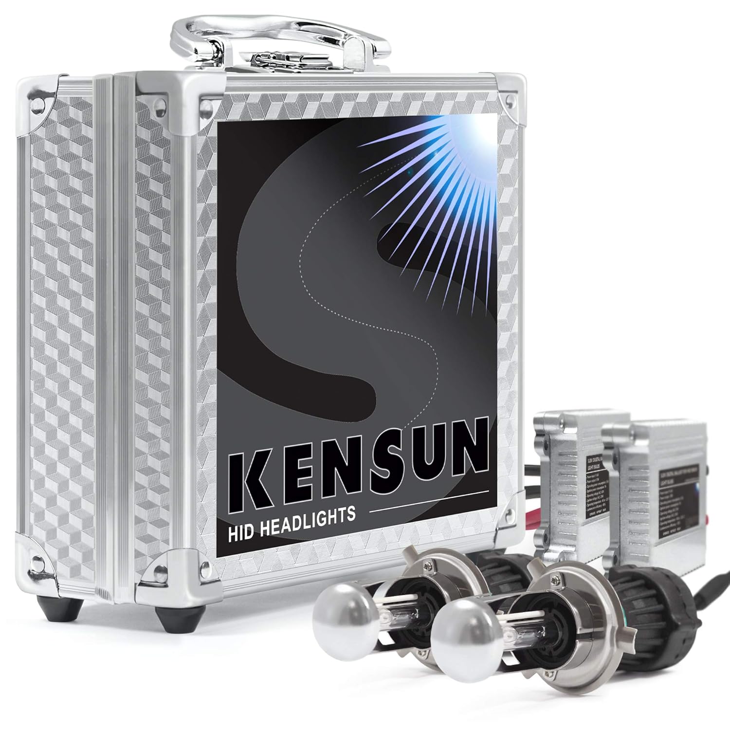 HID Xenon Headlight Conversion Kit by Kensun, H4 Dual-Beam Bi-Xenon, 6000K  - 2 Year Warranty by Kensun: Amazon.co.uk: Car & Motorbike