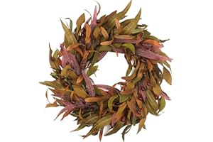 HOMEKAREN Fall Wreaths for Front Door 22 inch, Olive Fall Wreath with Olive Leaf Fruit, Home Decoration for Outdoor Living Room Indoor Wall and Outside Autumn