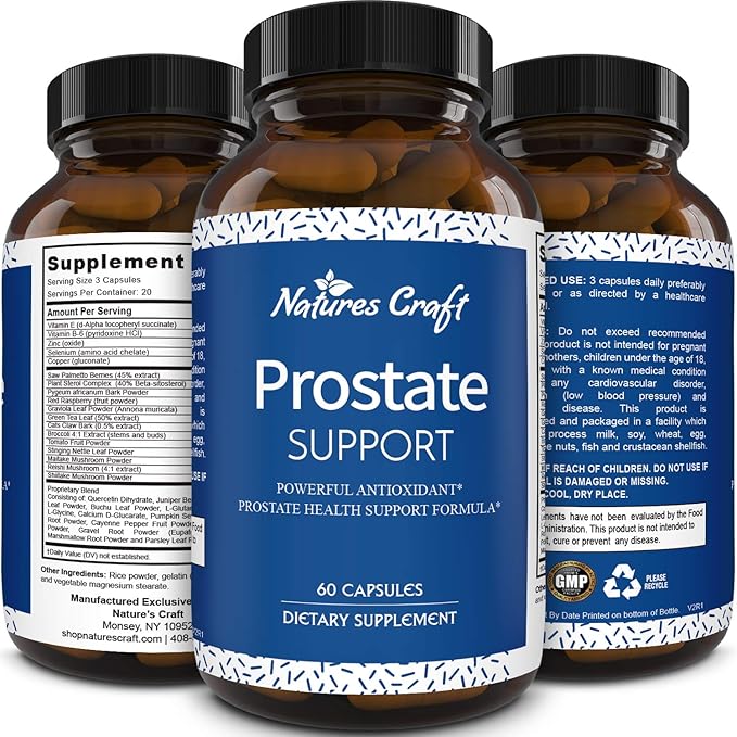 All Natural Prostate Support Health Supplement Pure Extract Pills Best