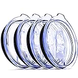 4 Wine Tumbler Lids, 12 oz Spill Proof 2.9 inch