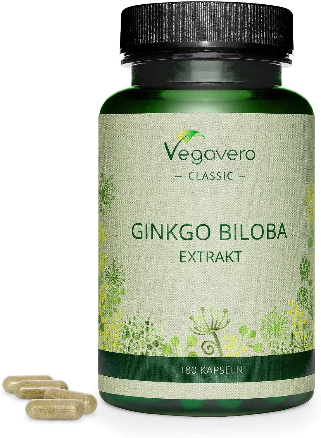 Vegavero Ginkgo Biloba 6000 mg, 180 count (Pack of 1)