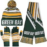 Vintage Classic Skull Cap Beanie Hat Cuffed Winter Hat Knit Comes with Warm Gloves Scarf Gifts for Men Women Fans