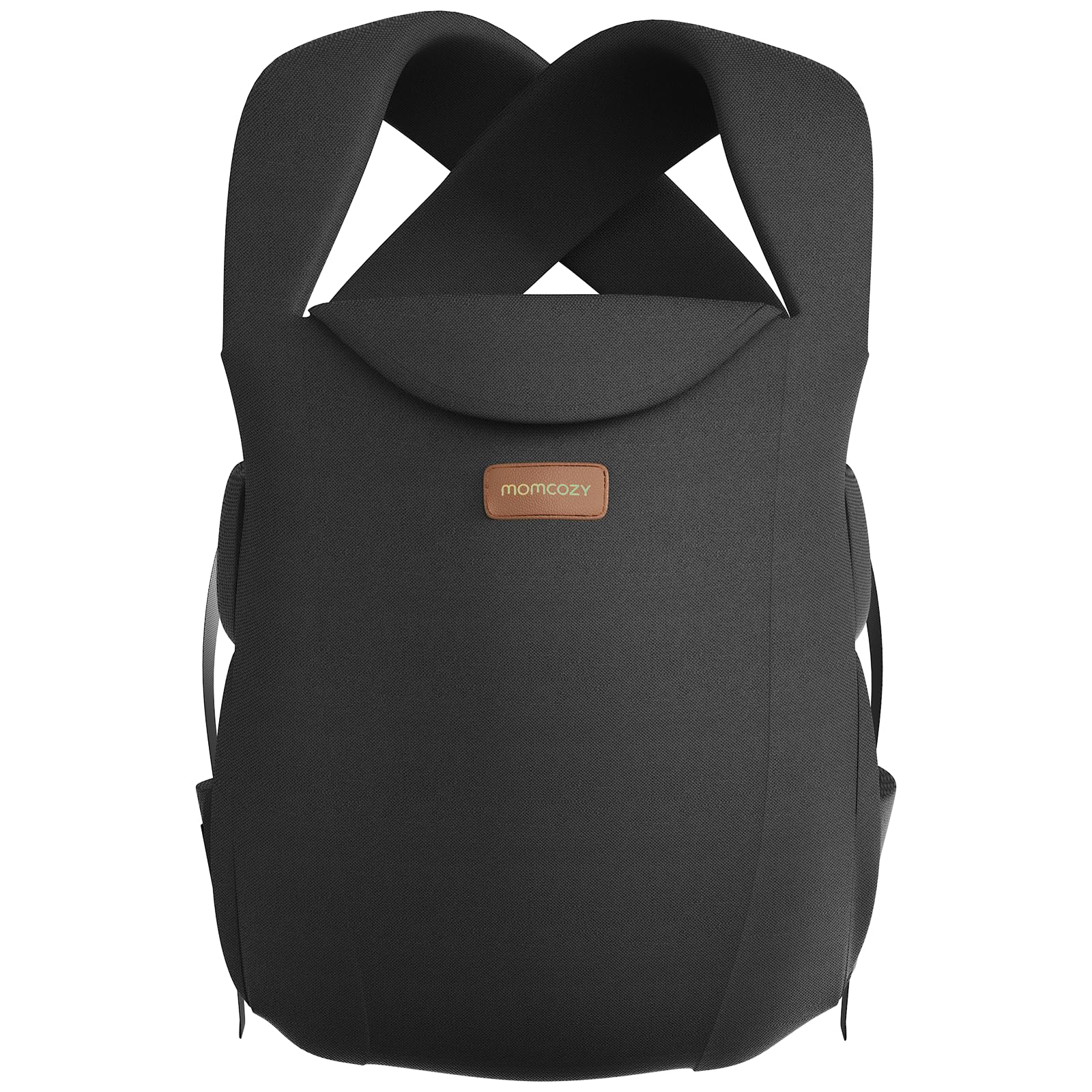 Photo 1 of Momcozy Newborn Carrier WeeSnug- Lightweight and Cozy Comfort for 7-25 lbs, Ergonomic Cross-Back Support, Effortless to Put On, Hands-Free Baby Carrier with Lumbar Support, Black