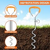 Chuiendi Dog Tie Out Cable and Stake 3M 9.8ft Reflective Shock Absorbing view 3