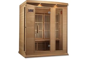 DYNAMIC SAUNAS Maxxus 3 Per Low EMF FAR Infrared Carbon Canadian Hemlock Sauna