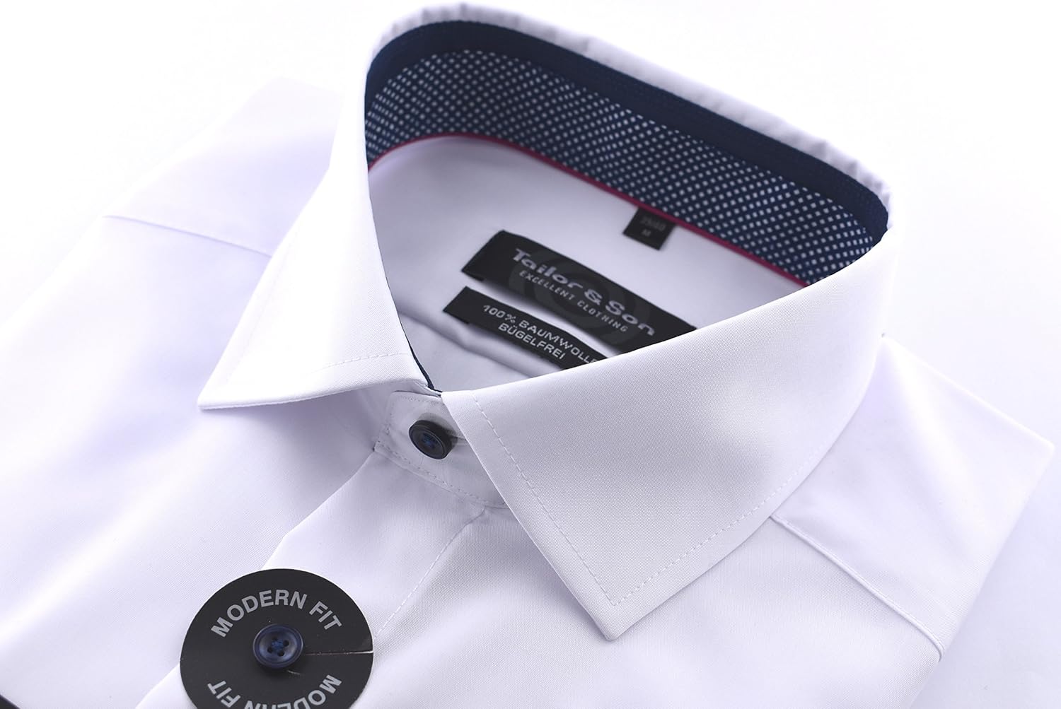 Herren Business Hemd Aus Baumwolle - Klassisches Langarmhemd Regular Fit